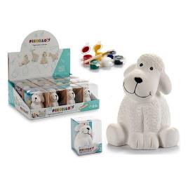 mealheiro Dog Branco Cerâmica (10 x 13 x 11 cm)