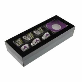 Conjunto de Chávenas de Café Porcelana (6 Peças)