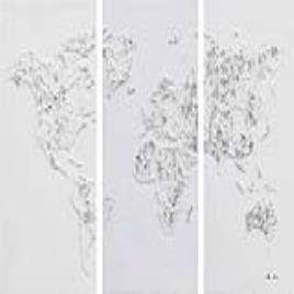 Pintura a Óleo Map (3 pcs)