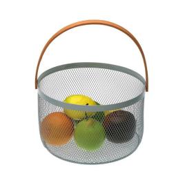 Fruteira Aguamarina Metal (25 x 30 x 25 cm)