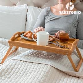 Tabuleiro de Bambu com Pernas