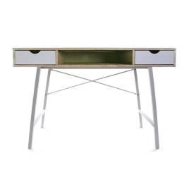 Secretária PVC Aço Madeira MDF (48 x 76 x 120 cm)