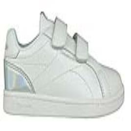 Ténis Casual Criança  Royal Complete Clean Velcro Branco Prateado - 31