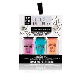 verniz de unhas Peel Off Soko Ready (3 uds)