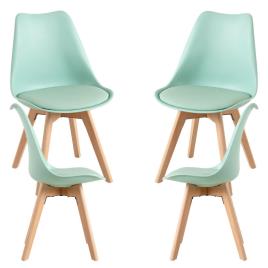Presentes Miguel - Pack 4 Cadeiras Synk Basic - Celadon