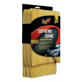 Conjunto de 3 microfibras de carroçaria meguiar's supreme shine