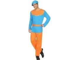 Fantasia para Adultos Pajem Azul (4 Pcs) - M/L