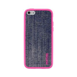 Capa para Telemóvel Iphone 5/5s  Denim TPU Cor de rosa Azul