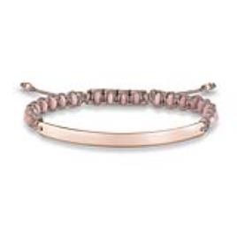 Bracelete feminino  LBA0054 (21 cm) (21 cm) - Cor de Rosa