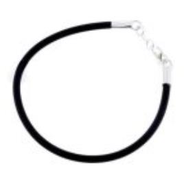 Bracelete Feminino Cristian Lay 54778200 Preto Silicone (20 Cm)