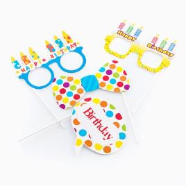 Acessórios de Aniversário para Fotos Divertidas Th3 Party (Pack de 5)