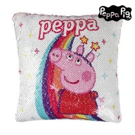 Almofada Sereia Mágica de Lantejoulas Peppa Pig 74492 Cor de rosa