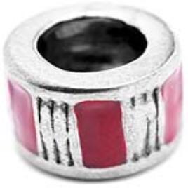 Miçangas femininas  VMM0149-17 Prateado (1 cm)