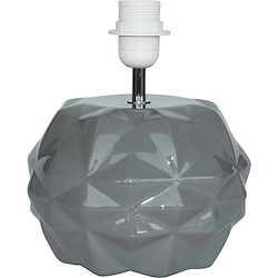 Base de candeeiro de mesa CERÂMICA E27 1 LÂMPADA CINZENTO ESCURO