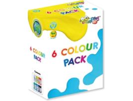 Plasticina JUMPINGCLAY Pack 6 Cores (Idade Minima: 3 anos)