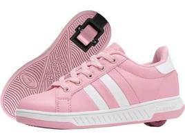 Ténis com Rodas BREEZY ROLLERS Sintético Criança (30 - Rosa e Branco)