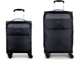 Conjunto 2 Malas de Viagem GABOL Cloud (92 L - Preto)