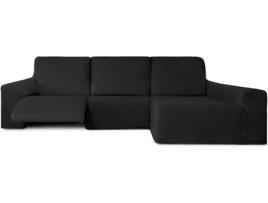 Capa para Chaise-Longue MILICA Bhutan Assentos Removíveis braço longo direito (preto - 360 cm)