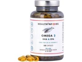 Suplemento Alimentar HEALTH IN FOODS Omega (180 cápsulas)