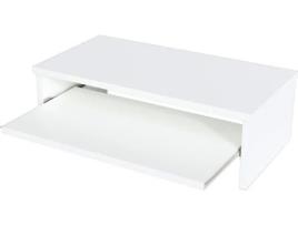 Suporte de Monitor HENOR (Branco - Melamina - 82x26.5x18 cm)