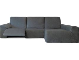 Capa para Chaise-Longue MILICA Bhutan Assentos Removíveis braço longo direito (cinza escuro - 360 cm)