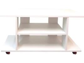 Mesa Auxiliar HENOR (Branco - Madeira - 110x40x52.5 cm)