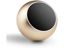 Coluna Bluetooth LOVEBABY P-LYYX8-4 (3 W - Autonomia: até 4 h - Dourado)