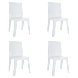 Garbar Iris Chair 4 Units Branco