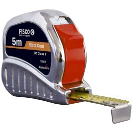 Fisco Class I Abs Tri-matic 8 M X 25 Mm Measuring Tape Prateado