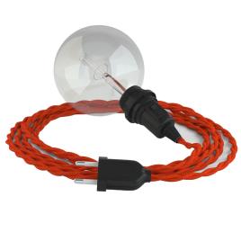 Creative Cables Tm15 3 M Hanging Lamp For Lampshade Laranja