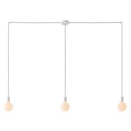 Creative Cables Spider Kit Hanging Lamp 3 Falls With Light Bulb Branco