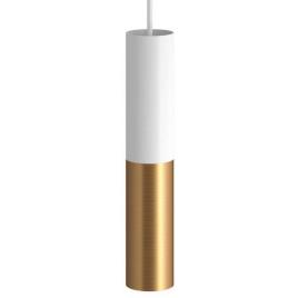 Creative Cables Textil Doble Tub-e14 Hanging Lamp Dourado