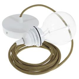 Creative Cables Rz24 Zigzag 2 M Hanging Lamp Pendel For Lampshade Preto