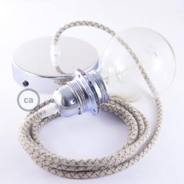Creative Cables Rd63 Lozenge 1 M Hanging Lamp Pendel For Lampshade Prateado