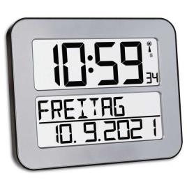 Tfa Dostmann Timeline Max Radio Controlled Clock Prateado