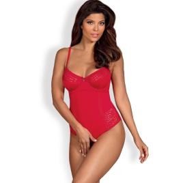 Body com Renda Jolierose  Vermelho - L/XL