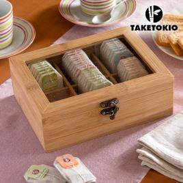Caixa de Chá em Bambu TakeTokio