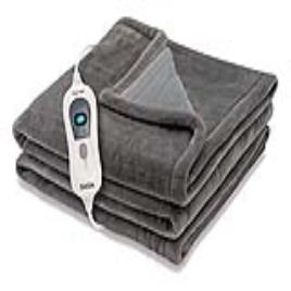 Cobertor Elétrico  SOFTY FLEECE 150W Castanho (150 x 150 cm)