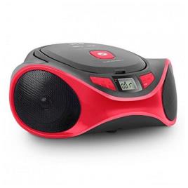 Rádio CD MP3  4501R CLAM BOOMBOX USB Vermelho
