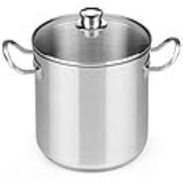 Panela com Tampa de Vidro BRA A343936 10,5 L Aço inoxidável
