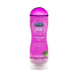 Lubrificante Massagem 2 em 1 com Aloé Vera  Play 200 ml