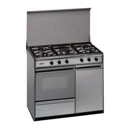 Fogão a Gás Butano  90 cm 114 L Inox Branco (5 Fogões)