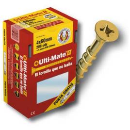 Ulti-mate Ii Xl 3.5x50 Mm High Performance Dichromated Wood Screws 500 Units Dourado