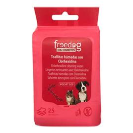 Freedog Clorhexidina Moist Wipe 25 Units Vermelho