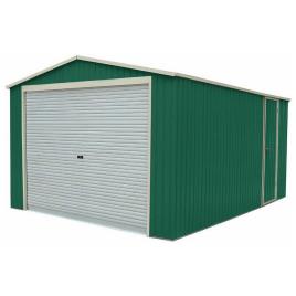 Gardiun Leicester 17.85m² Galvanized Steel Garage Verde 510 x 350 x 245 cm