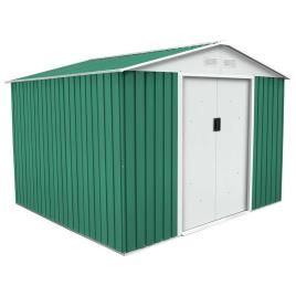 Gardiun Glasgow 6.3m² Galvanized Steel Storage Shed Verde 261 x 241 x 198 cm