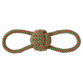 Freedog Double Handle Rope Ball Christmas Toy 30 Cm Verde