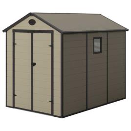 Gardiun Graciella 5.23m² Resin Storage Shed Beige 188 x 278 x 225 cm