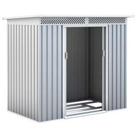 Gardiun Kingston 3m² Galvanized Steel Storage Shed Prateado 213 x 142 x 184 cm