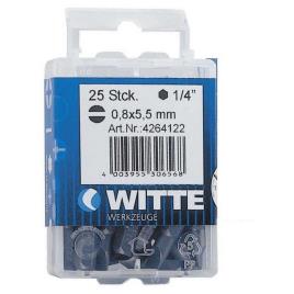 Witte Pl 4.5 Tin 25 Mm Flat Tips 15 Units Prateado